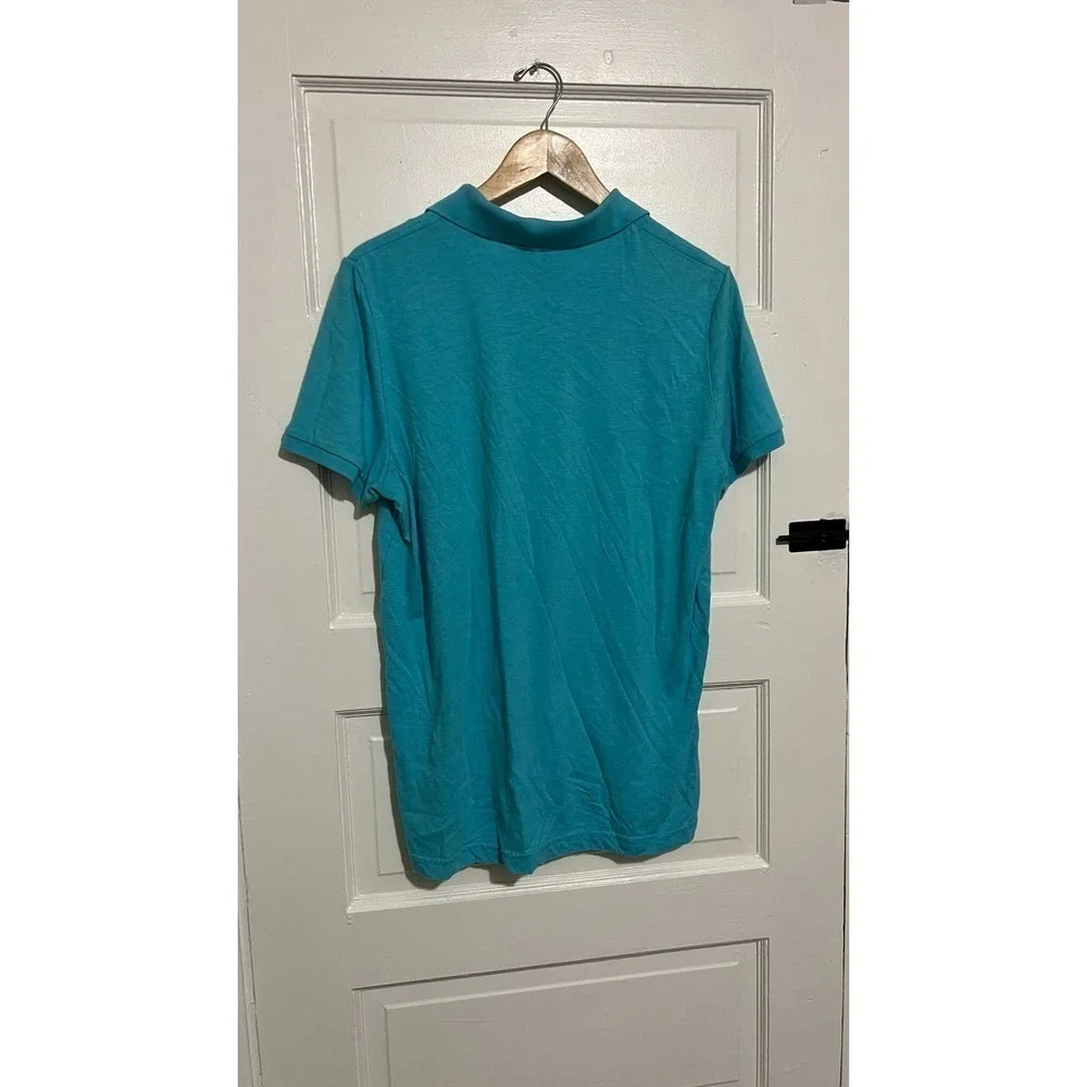 American eagle outfitters blue polo shirt L